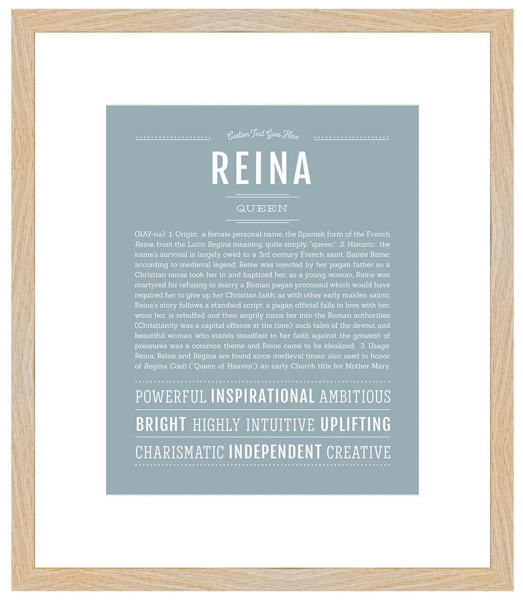 Reina | Name Art Print