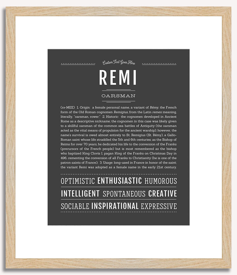 Remi (female) | Name Art Print