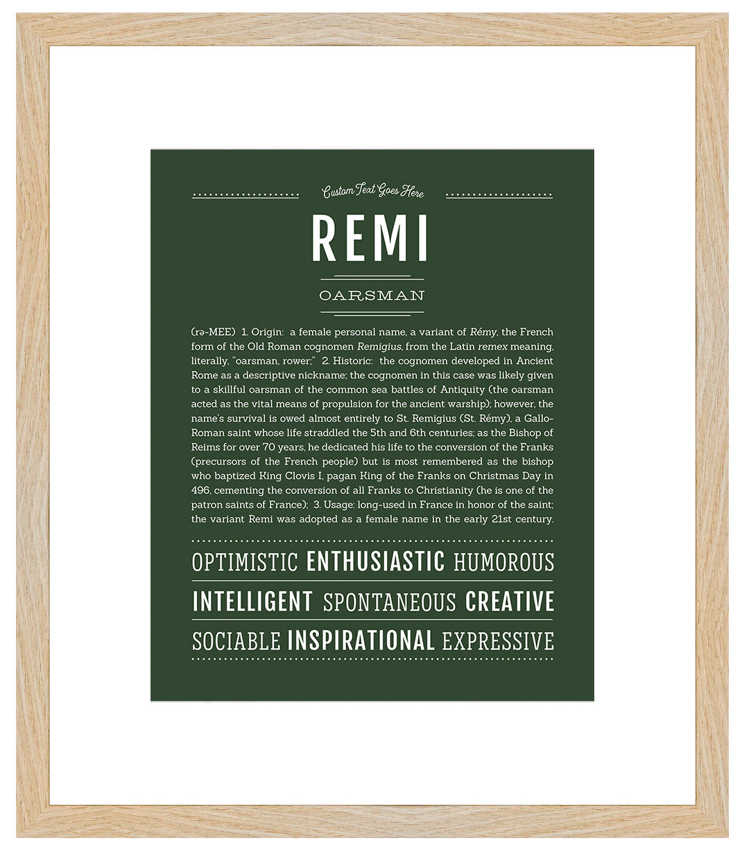 Remi (female) | Name Art Print