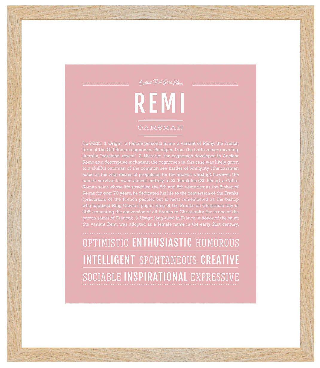 Remi (female) | Name Art Print