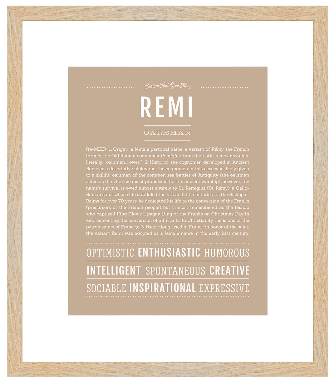 Remi (female) | Name Art Print