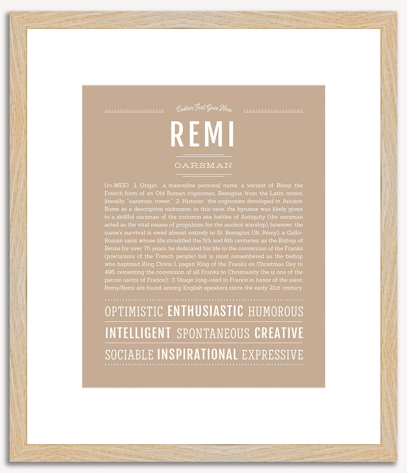 Remi (male) | Name Art Print