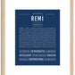 Remi (female) | Name Art Print