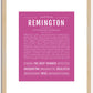 Remington (male) | Name Art Print