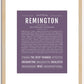 Remington (male) | Name Art Print