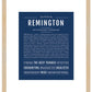 Remington (male) | Name Art Print