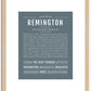 Remington (male) | Name Art Print