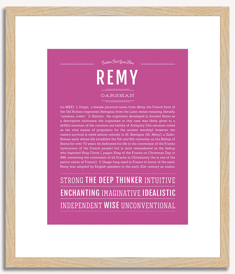 Remy (female) | Name Art Print