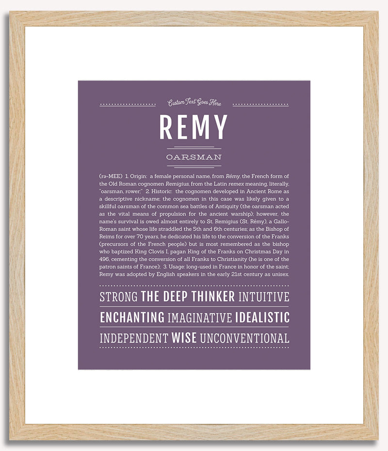 Remy (female) | Name Art Print