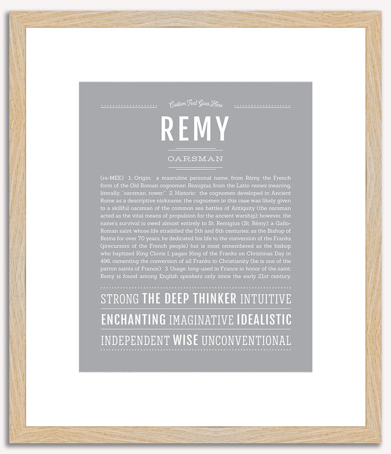 Remy (male) | Name Art Print