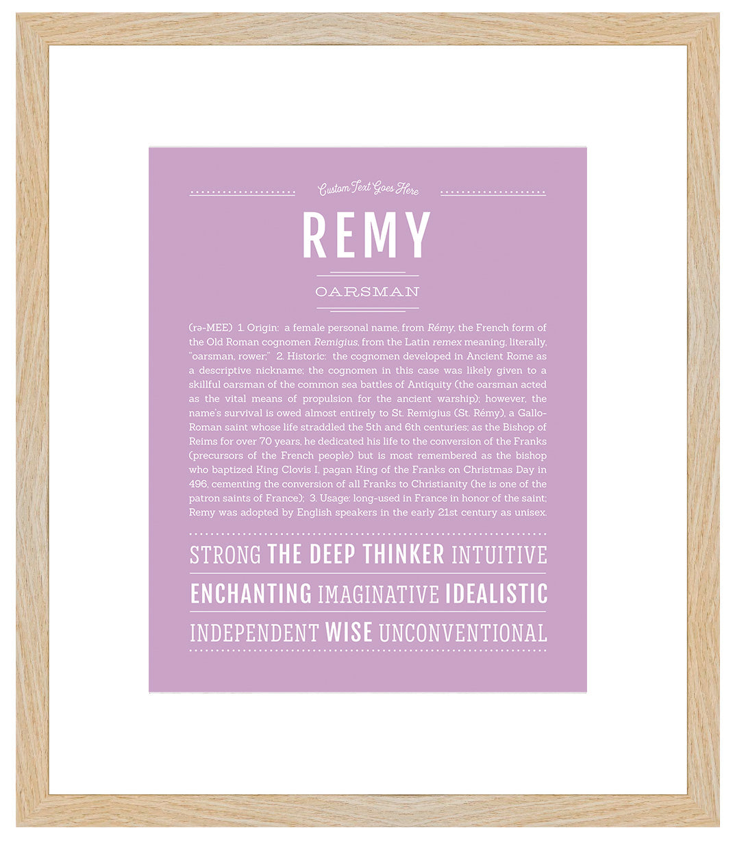 Remy (female) | Name Art Print