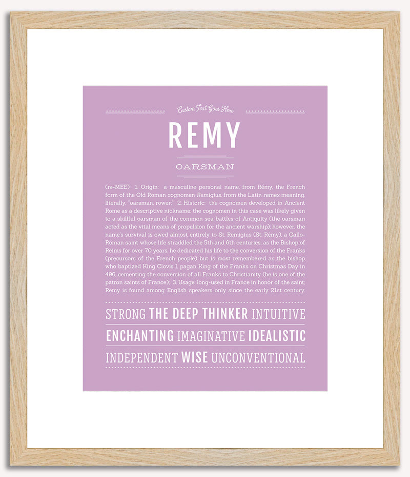 Remy (male) | Name Art Print