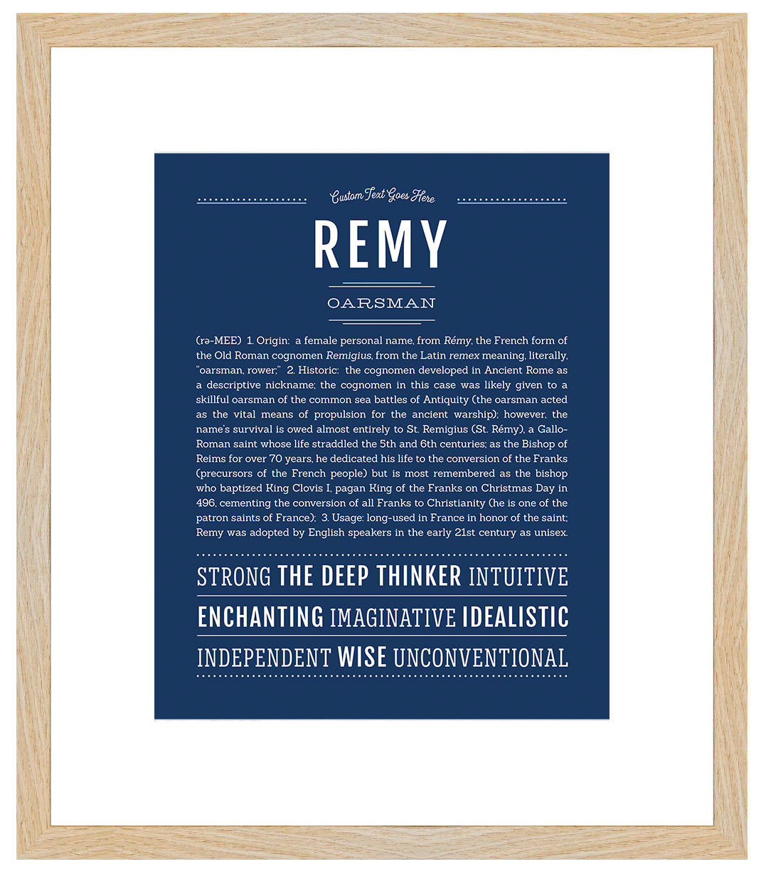 Remy (female) | Name Art Print