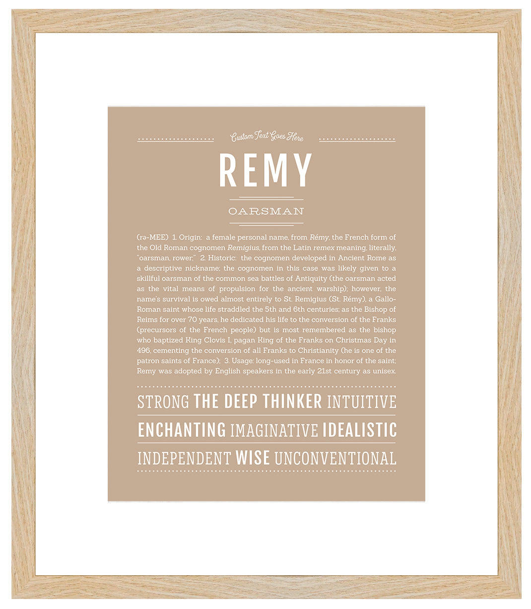 Remy (female) | Name Art Print