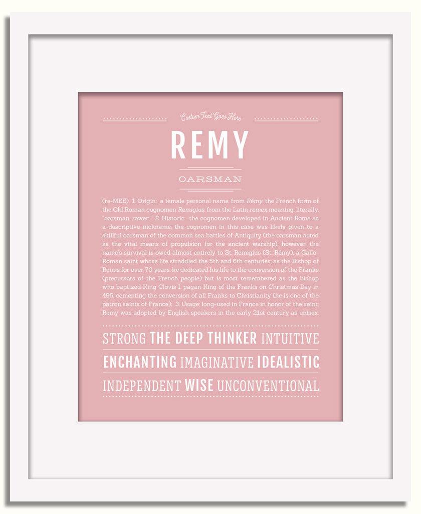 Frame Options | Dusty Rose | White Frame, Matted