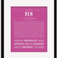 Frame Options | Dark Pink | Black Frame, Matted