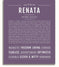 Renata | Name Art Print – Name Stories