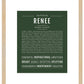 Renee | Name Art Print