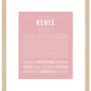 Renee | Name Art Print