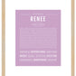 Renee | Name Art Print