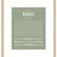 Renee | Name Art Print