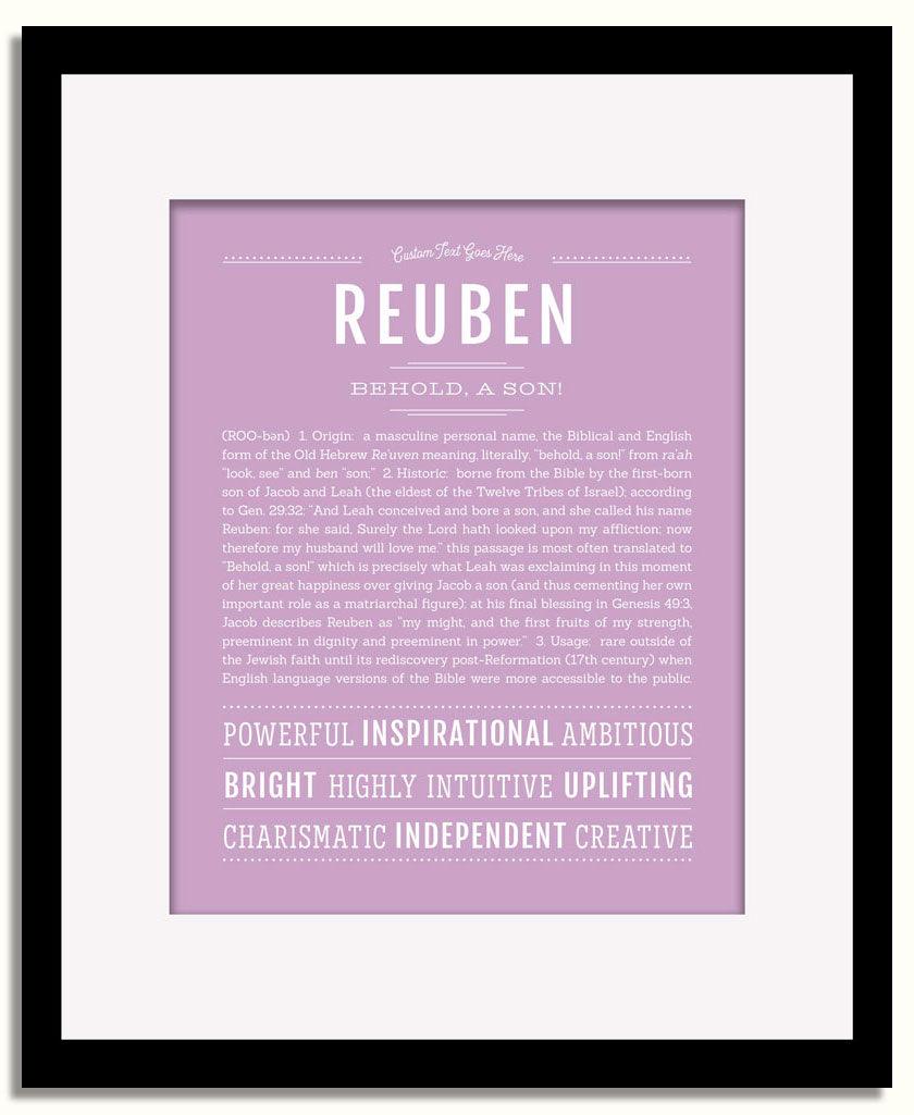 Frame Options | Lilac | Black Frame, Matted