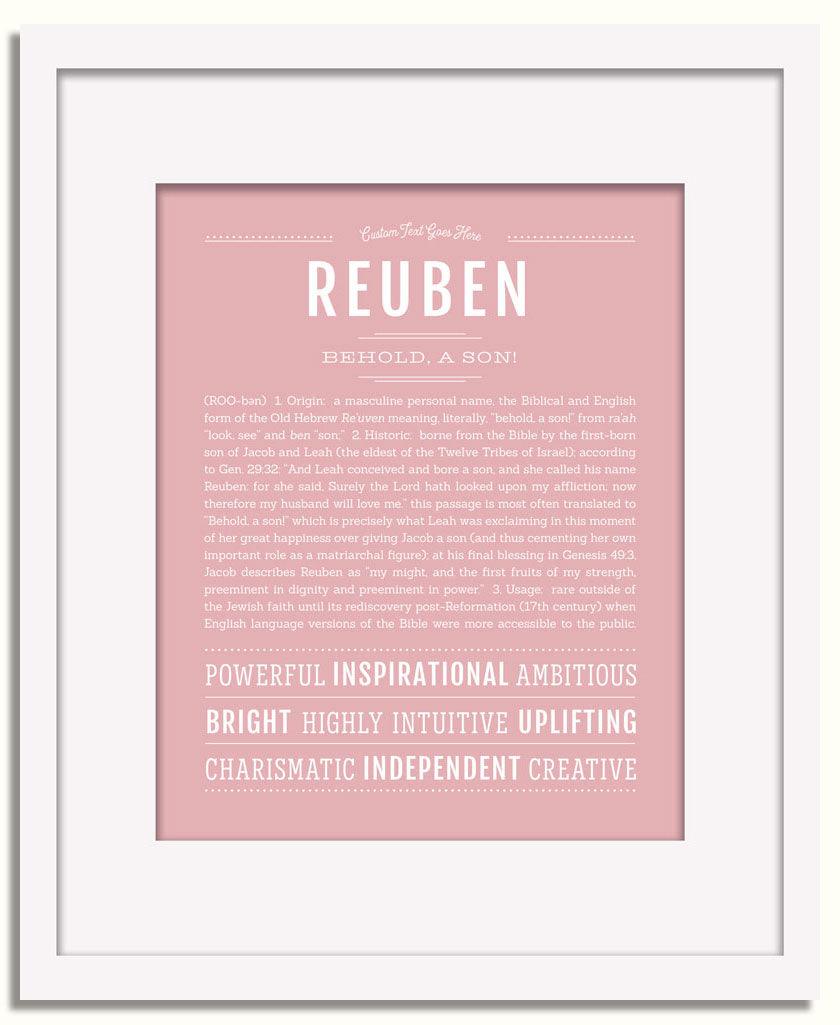 Frame Options | Dusty Rose | White Frame, Matted