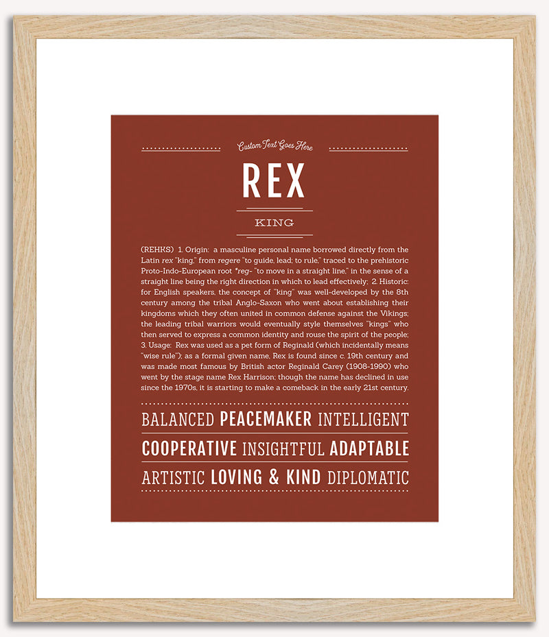 Rex | Name Art Print