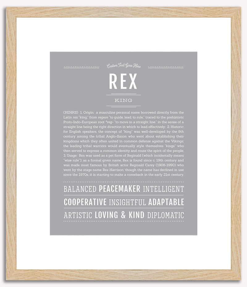 Rex | Name Art Print