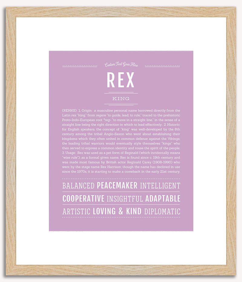 Rex | Name Art Print