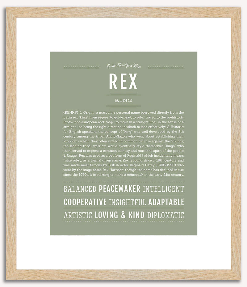 Rex | Name Art Print