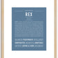 Rex | Name Art Print