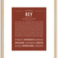 Rey (male) | Name Art Print