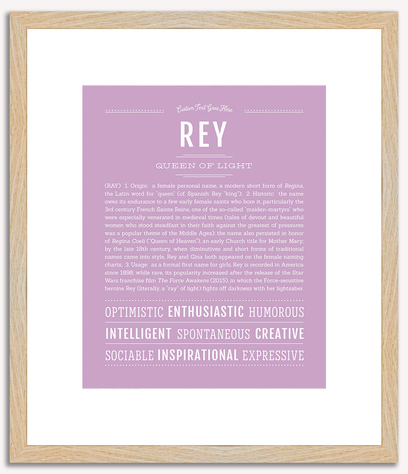 Rey (female) | Name Art Print