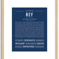 Rey (male) | Name Art Print