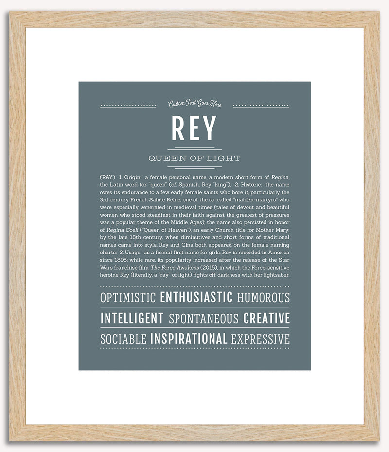 Rey (female) | Name Art Print