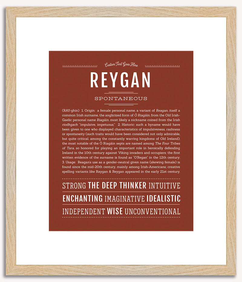 Reygan | Name Art Print