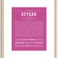 Reygan | Name Art Print