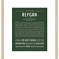 Reygan | Name Art Print