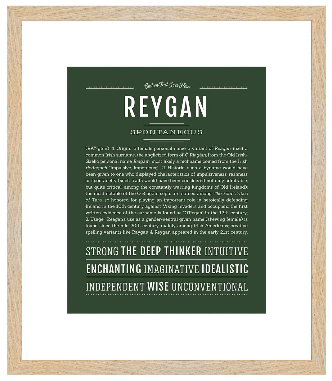 Reygan | Name Art Print