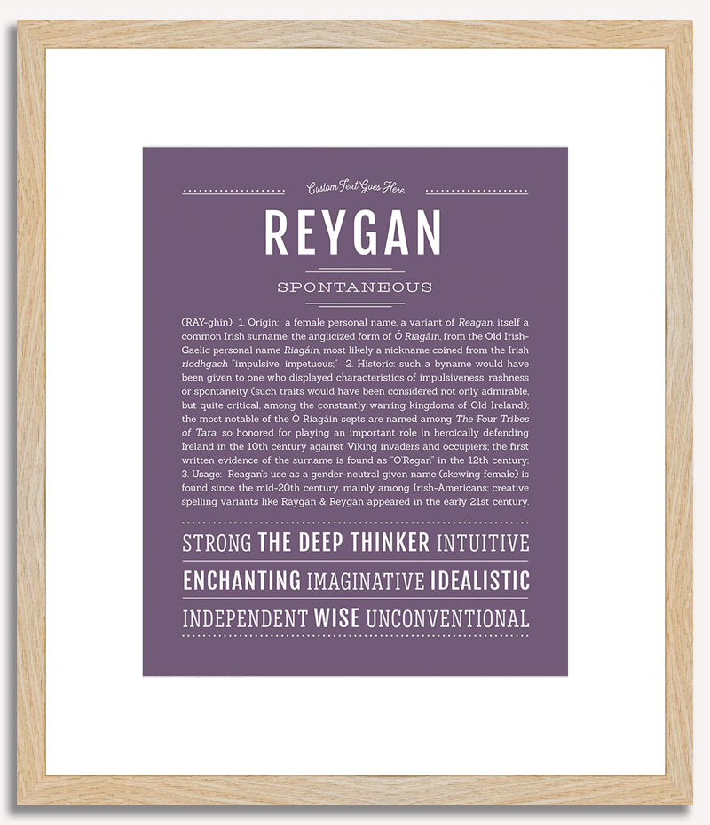 Reygan | Name Art Print