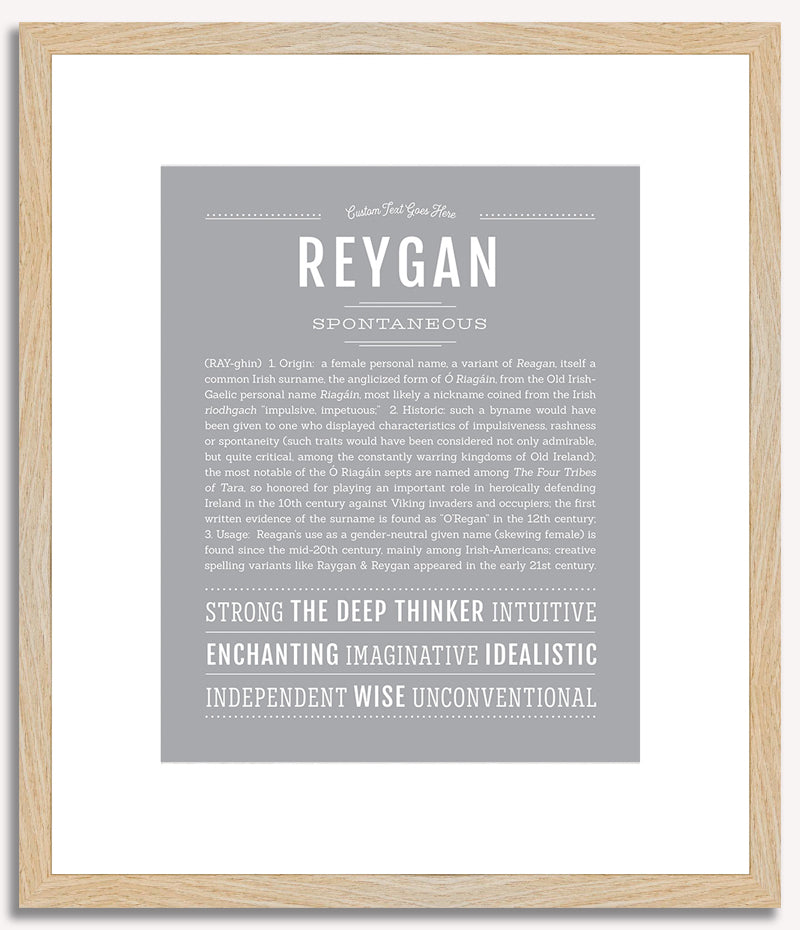 Reygan | Name Art Print