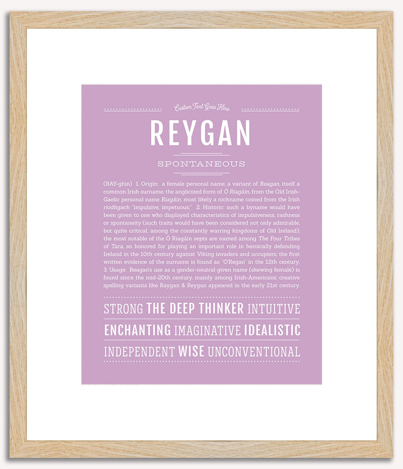 Reygan | Name Art Print