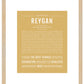 Reygan | Name Art Print