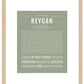 Reygan | Name Art Print