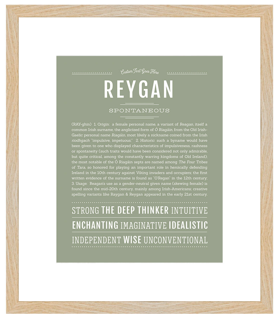 Reygan | Name Art Print