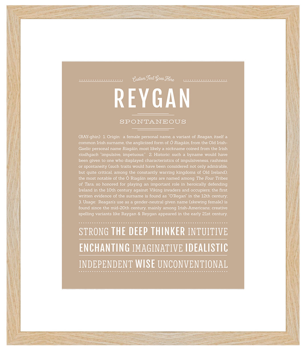 Reygan | Name Art Print