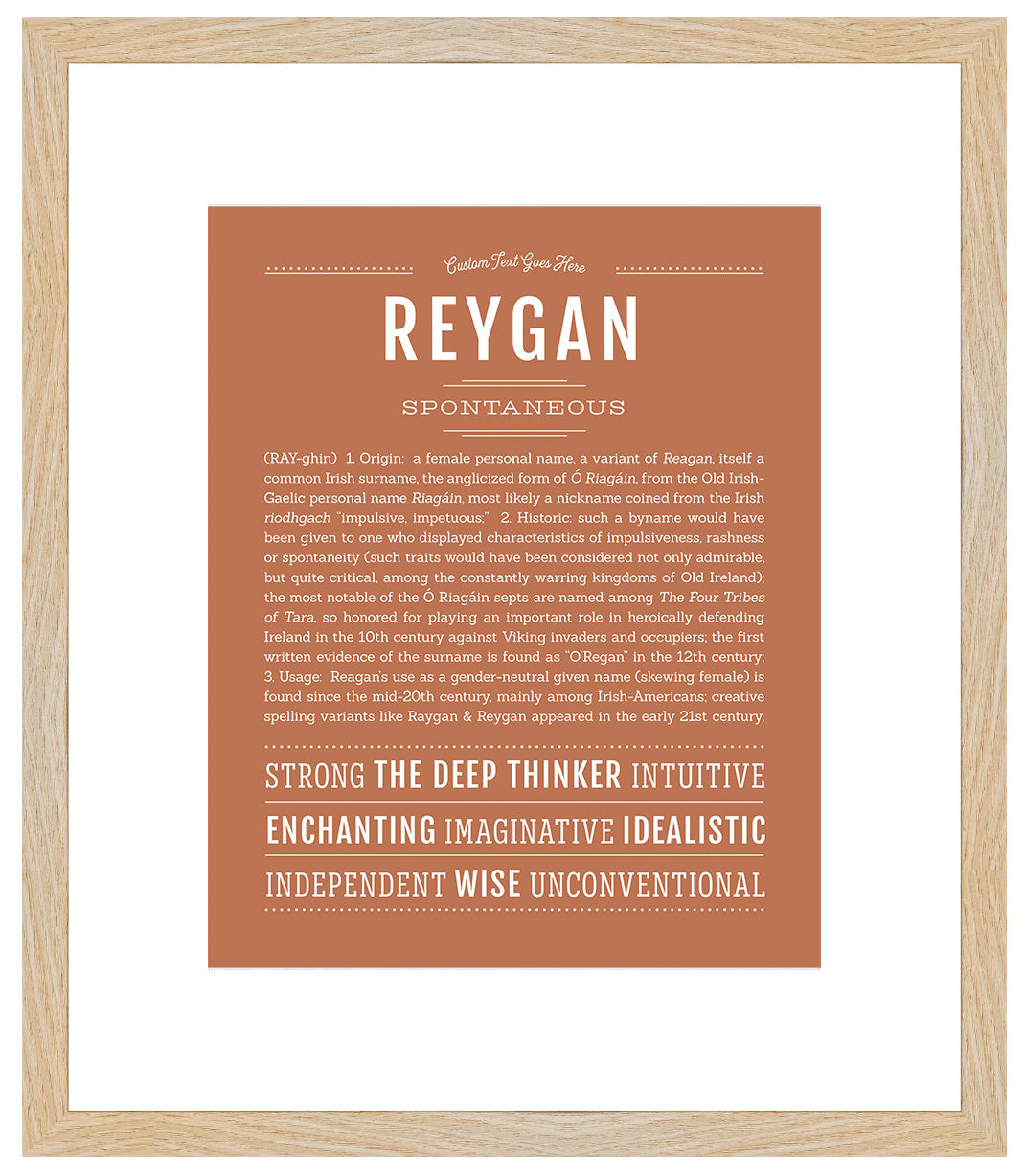 Reygan | Name Art Print