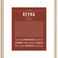 Reyna | Name Art Print