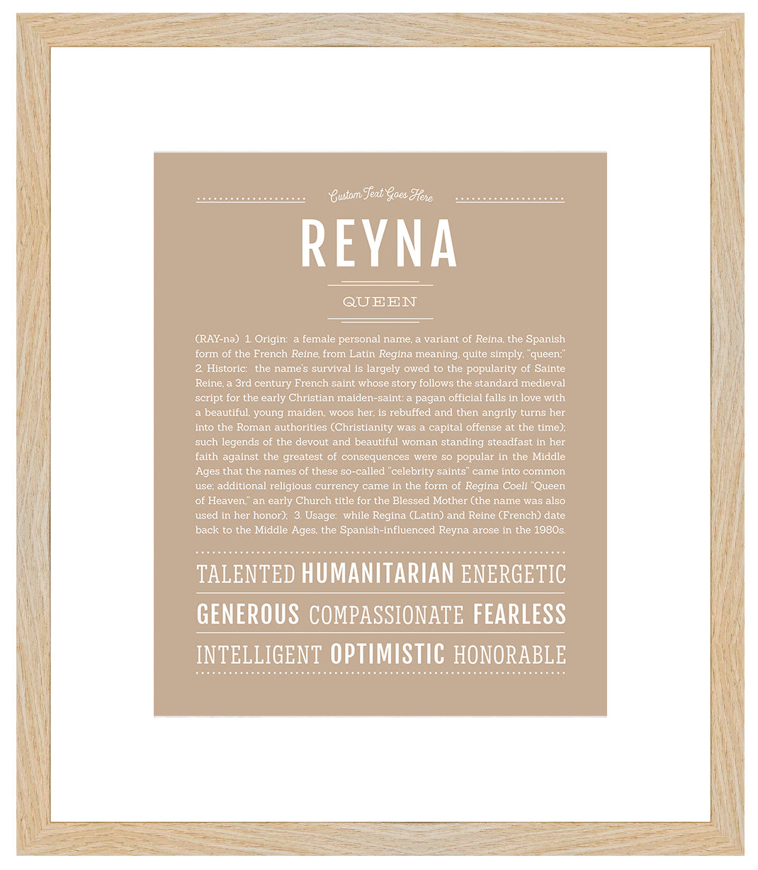 Reyna | Name Art Print